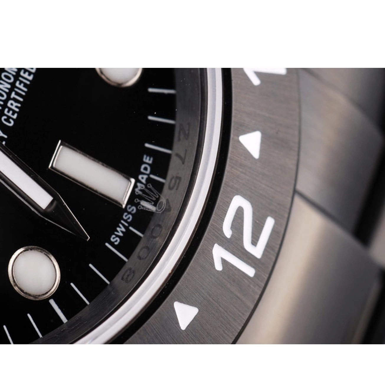 Aaa replica watch Dial 2385 Black Bezel Rolex Watch Ceramic Explorer Black 0804